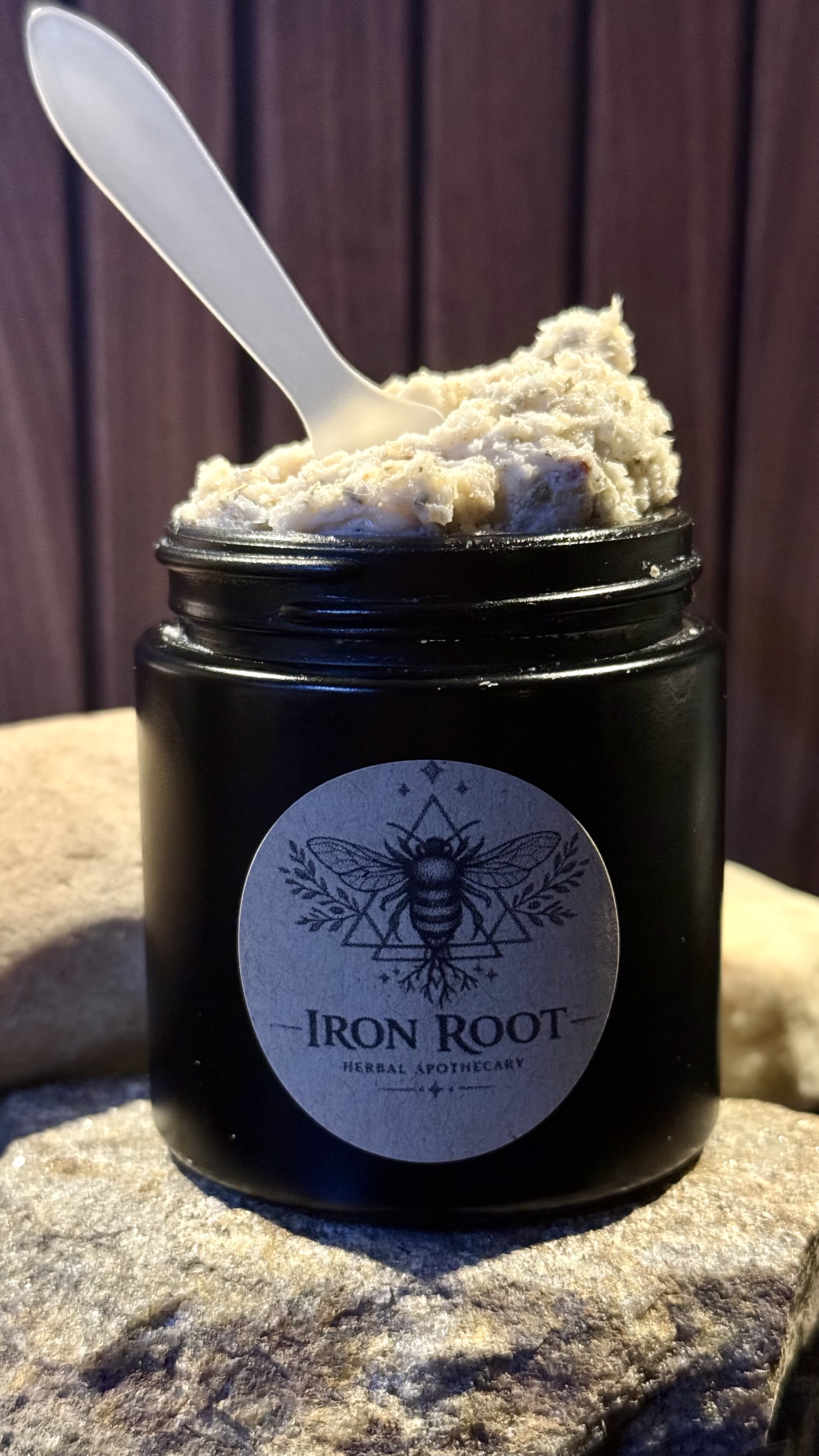Purified Path velvet honey butter shower scrub